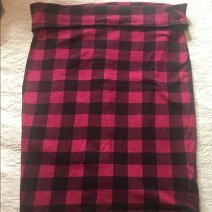 Torrid size 1 plaid pencil skirt